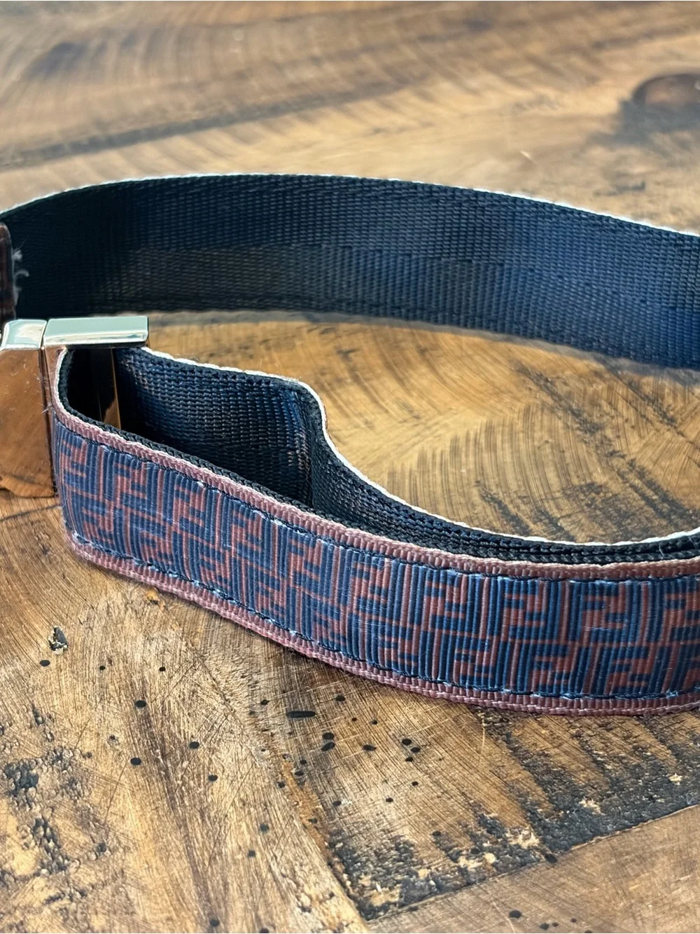 Designer-Inspired Fabric Dog Collar with Gold Hardware